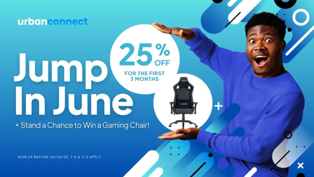 Jump Into June with UrbanConnect: 25% Off & Win a Premium Chair
